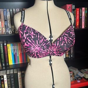 Juicy Couture Black And Pink Bra